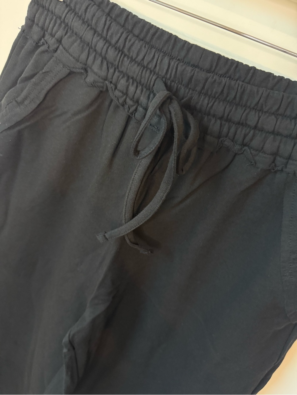 Zenana Women’s NWT 100% Cotton French Terry Wide Leg Pants - Black | S-L - Picture 3 of 7